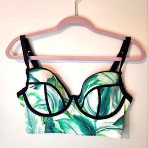 Torrid unlined underwire swim top PLUS 00 C/D